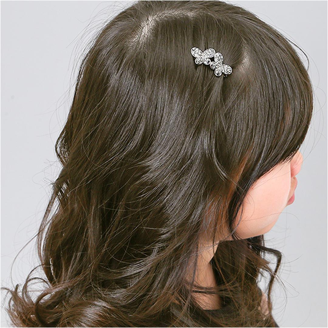 RORA ヘアクリップ 通販 ローラ エルシー ヘアークリップ ヘアアクセサリー 髪飾り キッズ 子供 子ども こども 蝶々 ちょうちょ 小さめ ミニ キラキラ かわいい おしゃれ 女の子 女子 入園式 卒園式 入学式 卒業式 発表会 結婚式 キッズファッション クリアー ・