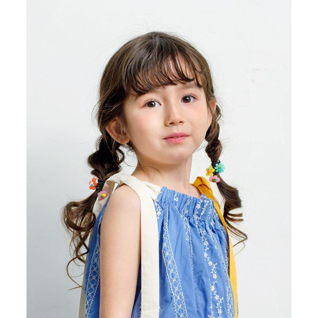 Rora ヘアゴム 5個セット 通販 ローラ rora 髪飾り 髪ゴム 髪留め ヘアタイ キッズヘアゴム ヘアーゴム ヘアアクセサリー ヘアアクセ 花 フラワー レトロ かわいい 可愛い キッズ 女の子 女子 こども 子供 子ども 子供ヘアアクセサリー マルチ ・