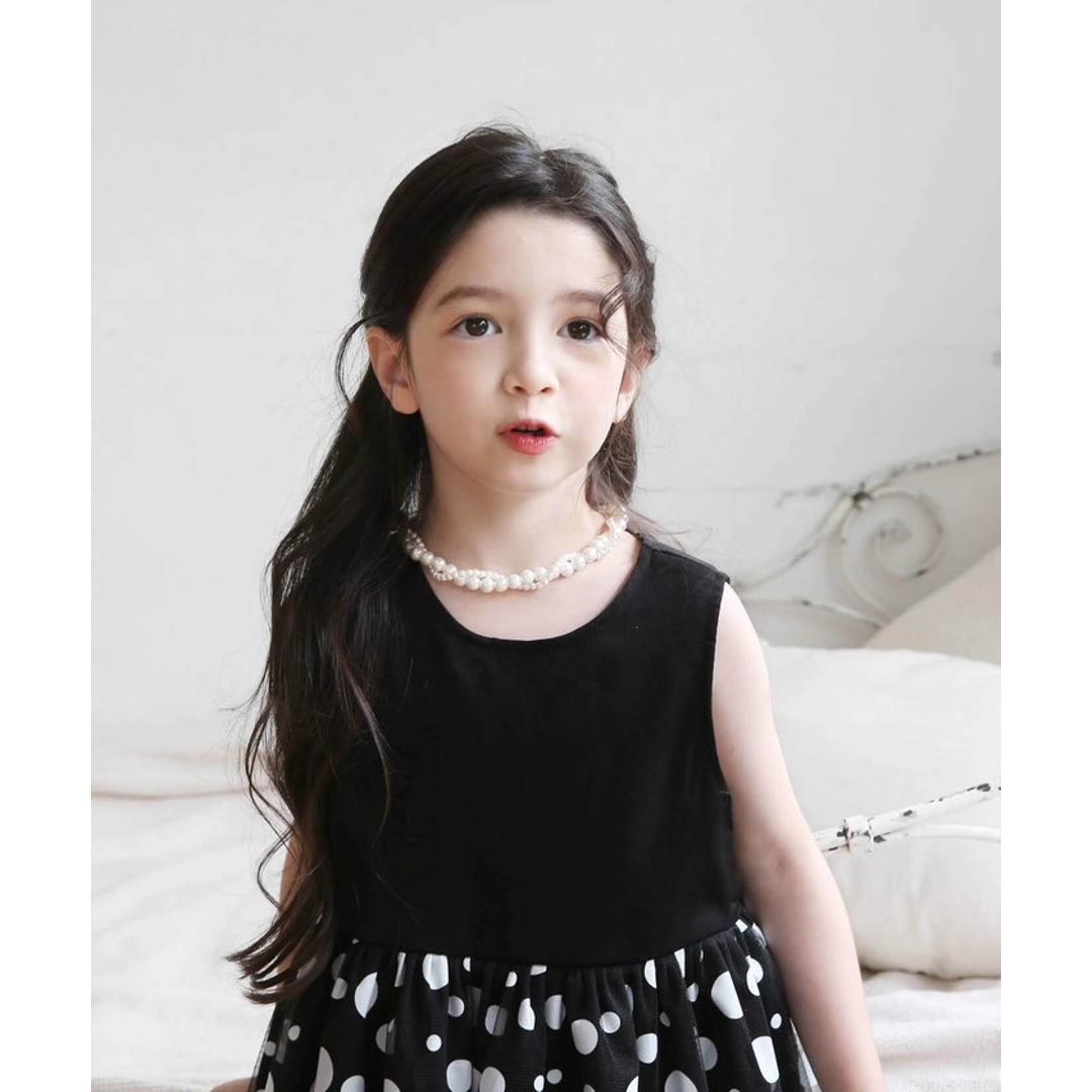 Rora ネックレス キッズ 通販 エリアン パール2連 パールネックレス 首飾り アクセサリー チョーカー パール 女の子 子供 子ども こども フォーマル 大人っぽい 上品 卒園式 入学式 七五三 誕生日 結婚式 パーティー ピアノ発表会 キッズファッション ネックレス フリー