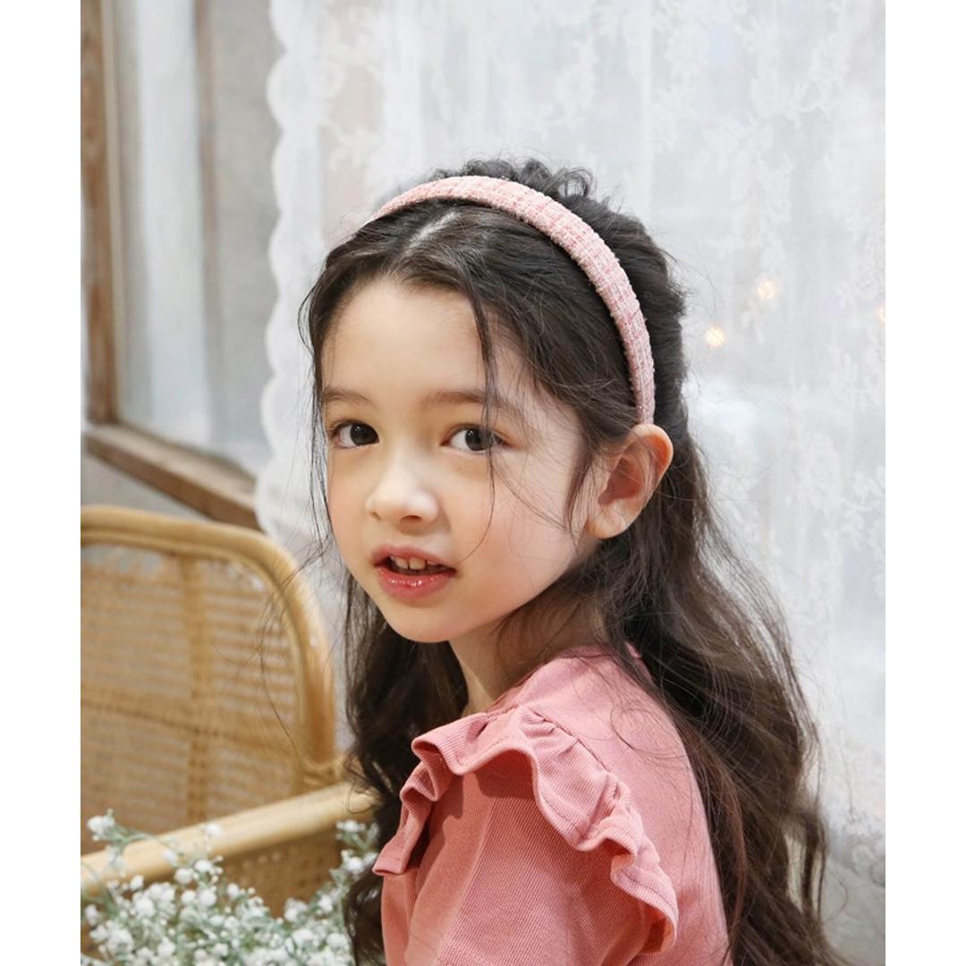 Rora カチューシャ 通販 ツイード 58532202 髪飾り ヘッドドレス 子供 女の子 フォーマル 可愛い おしゃれ 発表会 入園式 卒園式 入学式 子ども用アクセサリー ヘアアレンジ ヘアーアクセサリー ヘアアクセサリー キッズファッション ブルー フリー