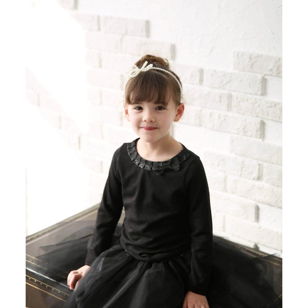 Rora カチューシャ キッズ 通販 オードリー ヘッドドレス 髪飾り ヘアバンド パール リボン 細め 細い フォーマル 女の子 子供 子ども こども 結婚式 パーティー 卒園式 入学式 七五三 誕生日 ピアノ発表会 かわいい おしゃれ ヘアアクセサリー ホワイト フリー