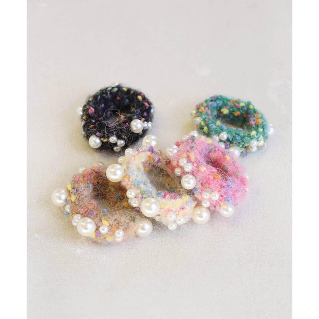 パール ヘアゴム キッズ 通販 シュシュ 髪飾り 子供 子ども こども 女の子 卒園式 入園式 入学式 卒業式 フォーマル 結婚式 ピアノ発表会 かわいい おしゃれ 普段使い シンプル ニット 可愛い ヘアアレンジ ヘアアクセサリー キッズファッション ブラック フリー