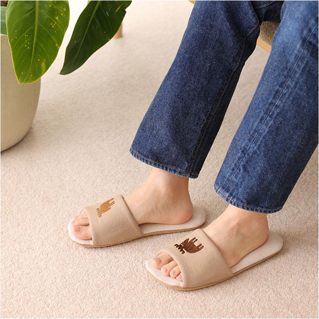 moz モズ スリッパ 室内 通販 Kurbits ルームスリッパ 室内履き もちさら リネンスリッパ 来客用 レディース メンズ おしゃれ かわいい オシャレ ユニセックス 春 夏 シンプル 北欧雑貨 ブランド インテリア 小物 雑貨 可愛い マスタード Mサイズ(22.5-24.5cm)