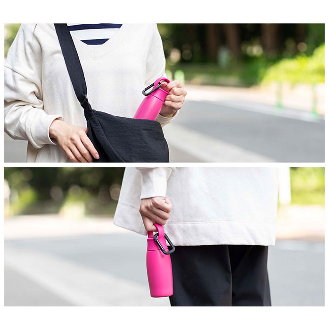 ピーコック Peacock 水筒 AKP-14 通販 ワンマイルボトル 140ml ミニボトル マグボトル マイボトル ダイレクトボトル 保温 保冷 小さめ 直飲み 子供 大人 おしゃれ 軽量 ミニ水筒 魔法瓶 キッチン用品 カラビナ付き シンプル 無地 ラズベリー ・