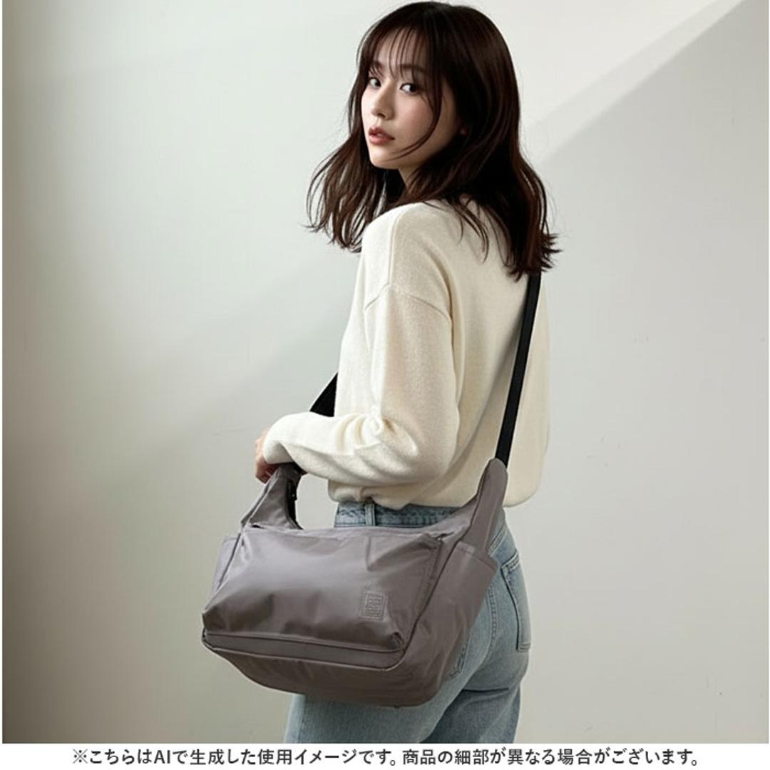 アネロ anello ショルダーバッグ ATH3772 通販 ショルダーバック 斜めがけバッグ マザーズバッグ レディース メンズ 大きめ 大容量 通勤 通学 A4 旅行 撥水 おしゃれ きれいめ シンプル ポケット 多い SHARE レディースバッグ BK.ブラック ・