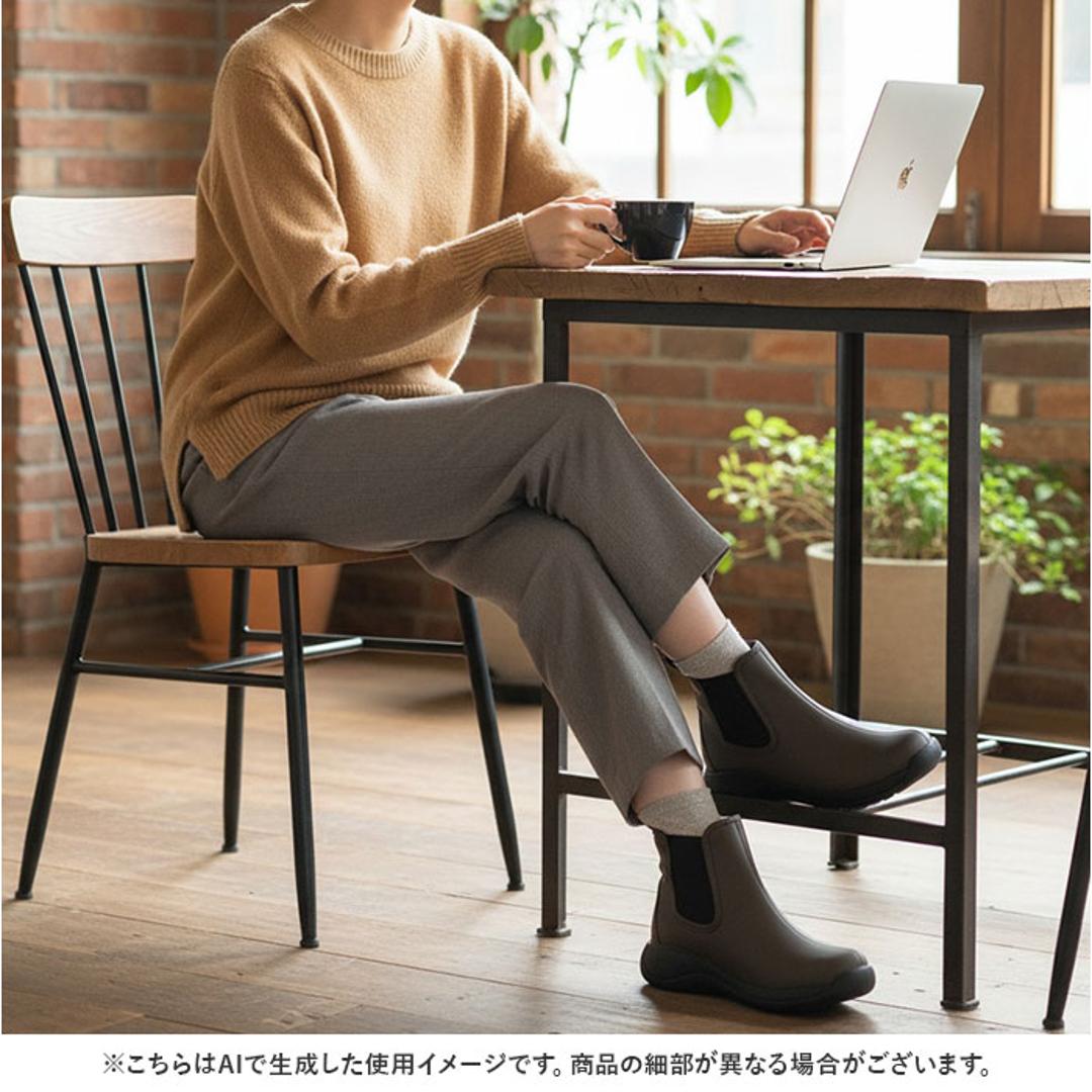 RegettaCanoe リゲッタカヌー サイドゴアブーツ CCME007 通販 サイドゴア ブーツ レディースシューズ ショートブーツ 靴 ショート丈 カジュアルシューズ カジュアル レディース 歩きやすい 履きやすい シューズ 紐なし おしゃれ シンプル ブラック S(22-22.5cm)