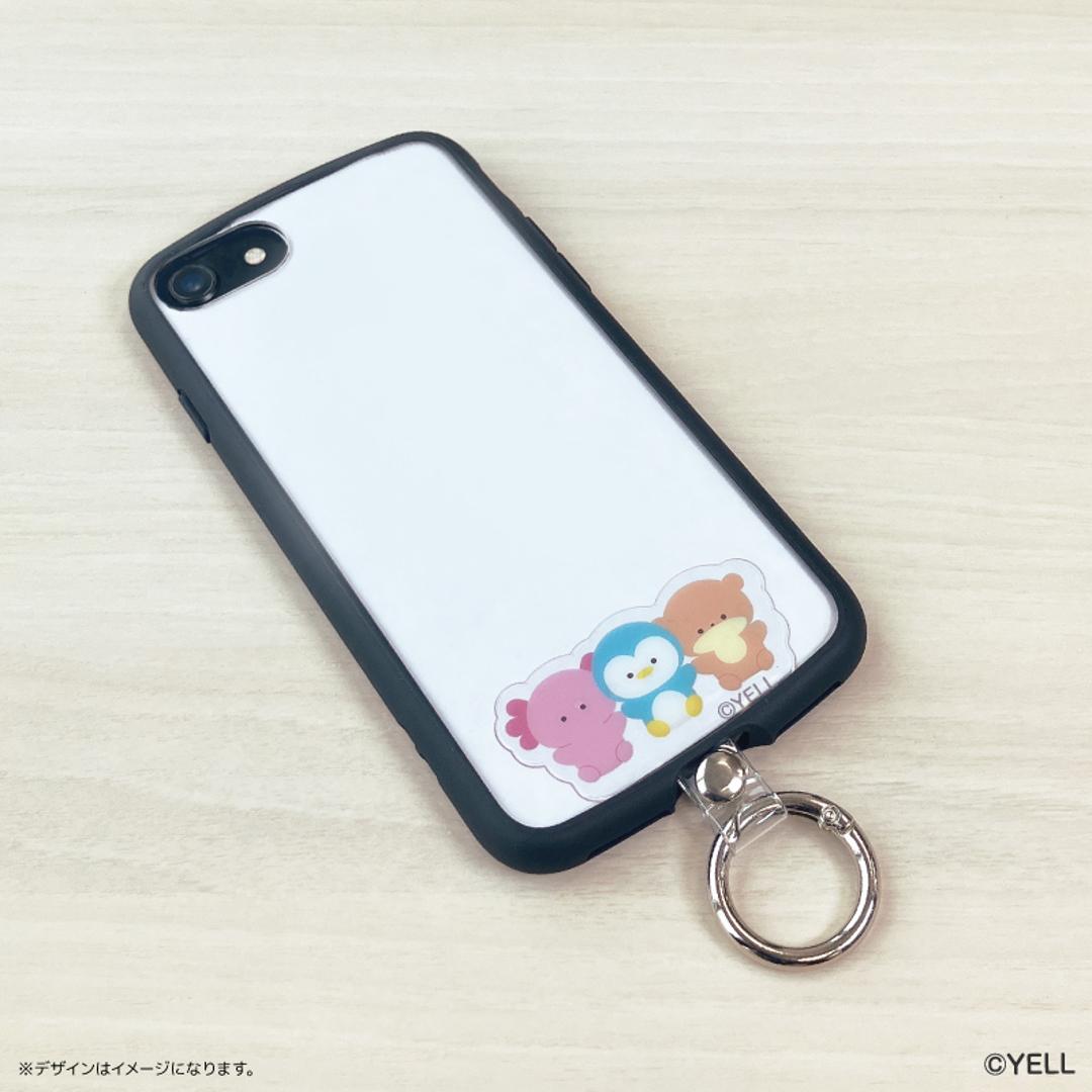つぶらな瞳 グッズ 通販 つぶらな瞳の仲間達 スマホストラップホルダー フォンタブ スマホストラップ 金具 スマホ ホルダー かわいい おしゃれ 可愛い オシャレ キャラクター 挟むだけ マスコット 丸型カラビナ スマホアクセサリー スマートフォンアクセサリー つぶらな瞳の水族館 ・