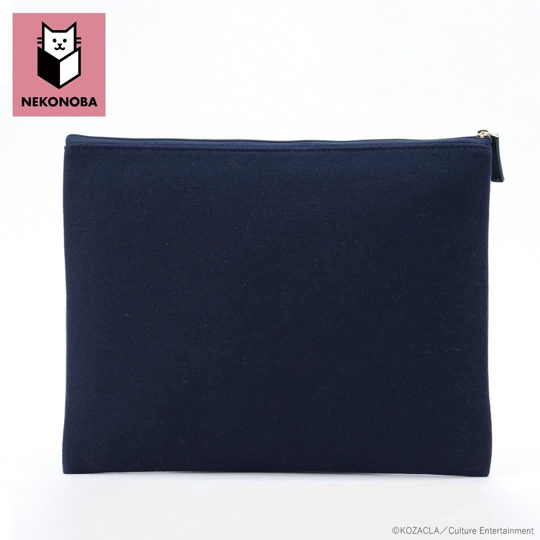 NEKONOBA グッズ 通販 ネコノバ ポーチ 小さめ フラットポーチ 化粧ポーチ 小物入れ コスメポーチ 薄型 薄い ファスナー 猫 ねこ ネコ 猫グッズ 肉球 ぷくぷく かわいい おしゃれ 可愛い オシャレ レディースバッグ NYASA ・