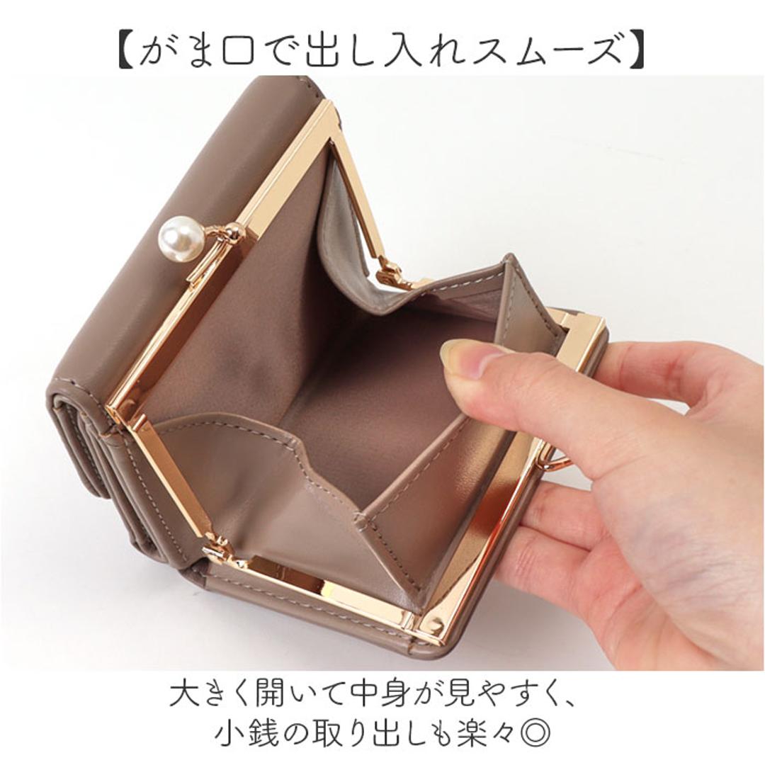 がま口財布 通販 JOUET ジョエット 財布 さいふ 合成皮革 ミニ財布 小銭入れ カード入れ コンパクト 小さい財布 ミニウォレット 女性 レディース おしゃれ かわいい シンプル お札入れ 折りたたみ財布 ギフト 贈り物 リボンブラック ・