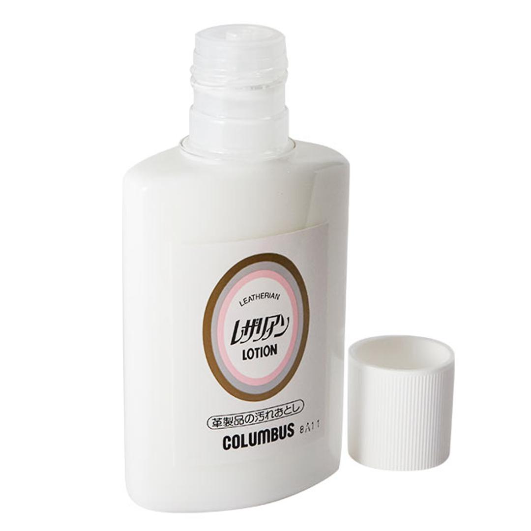 革専用 靴クリーナー 100g Columbus コロンブス 通販 汚れ落とし ホコリ落とし シューズケア用品 ローションタイプ 皮 革 ツヤ革専用 中性タイプ 靴ケア用品 革専用 カビ止め剤入り お手入れ メンテナンス ケアグッズ 靴みがき かび止め剤入り レザリアンローション 100g ・