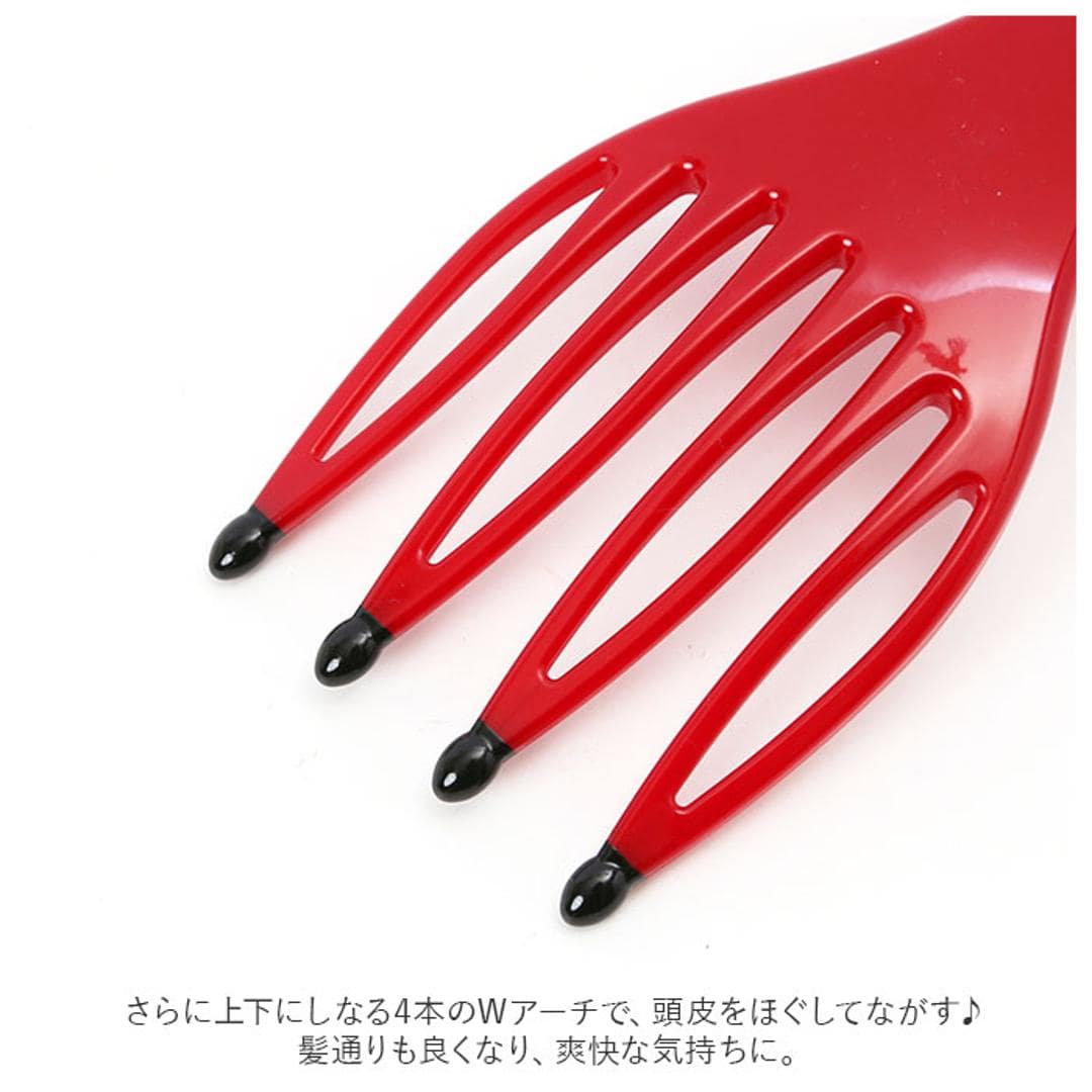 頭皮マッサージ グッズ 通販 頭皮マッサージ器 頭皮 ブラシ かっさ 頭皮ケア お風呂 OK マッサージグッズ リフトレージュ LIFTREJU ヘッドリフレッシュ かっさタイプ EN-1202 リラクゼーショングッズ ハンディマッサージ 簡易マッサージグッズ マッサージ用品 レッド ・