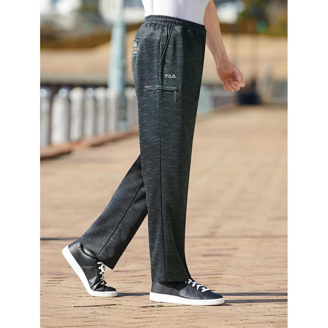 FILA ジャージパンツ 2色組 957912 通販 ジャージ パンツ カジュアルパンツ 長ズボン ズボン ロングパンツ ポケット ファスナー フィラ 大人 ウエストゴム カジュアル 男性 メンズ 紳士 ウォーキング おでかけ 快適 ボトムス 股下70cm Mサイズ