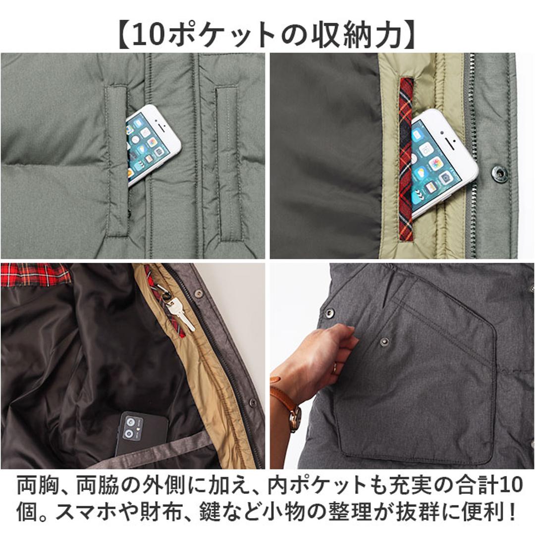 ダウンジャケット メンズ 通販 ジャケット ダウン 上着 あったか 暖か ポケット たくさん HUNTINGTON CLUB ハンティントンクラブ 紳士 男性 アウター シンプル 無地 メンズジャケット 贈り物 ギフト シニア 贈りもの 冬用 冬 71ネイビー Mサイズ