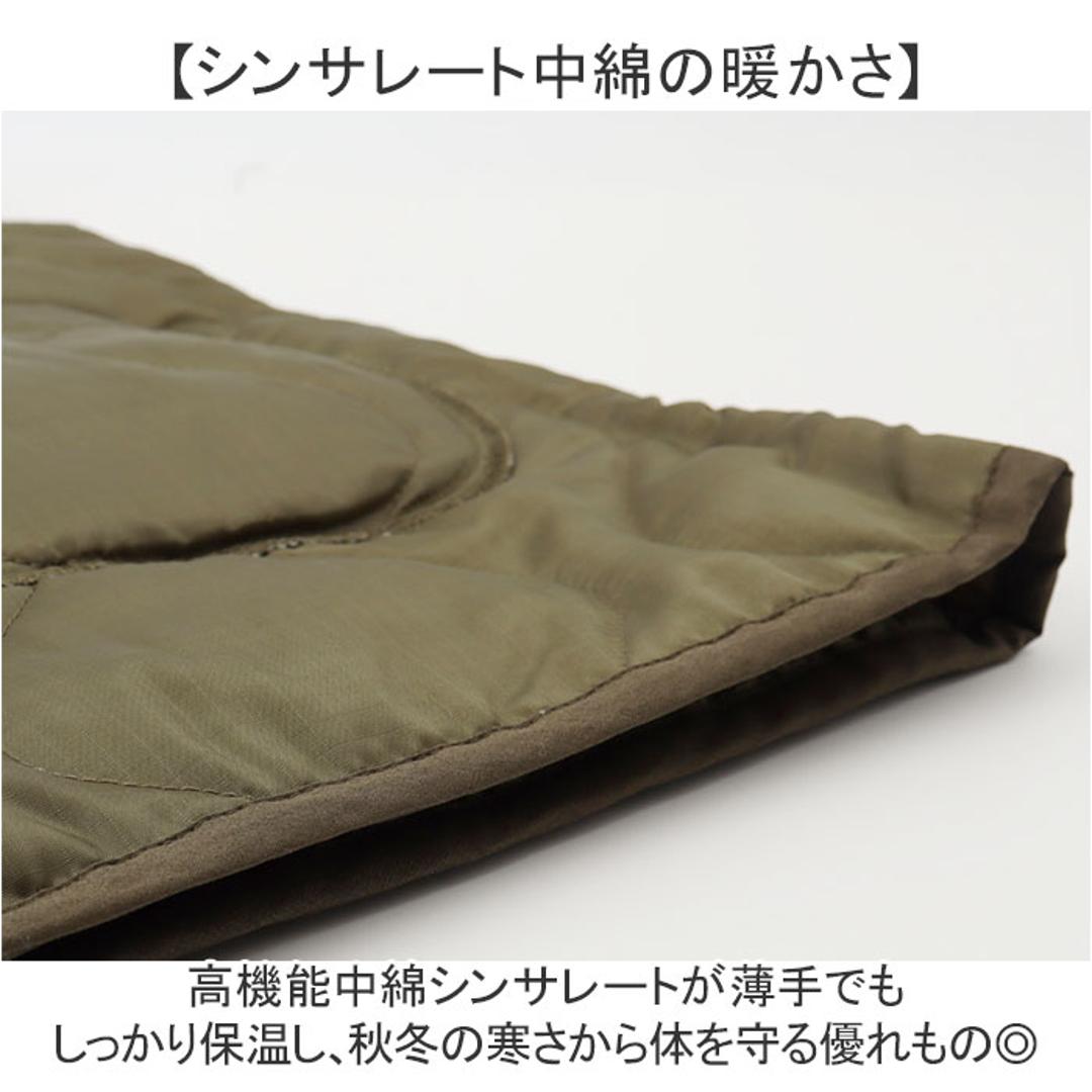 HOUSTON M-51 通販 キルティングコート キルティングジャケット キルティング ブルゾン アウター キルト ヒューストン ジャケット コート 秋冬 メンズ レディース 防寒 中綿 ノーカラー ミリタリー ゆったり あったか カジュアル おしゃれ BLACK Sサイズ