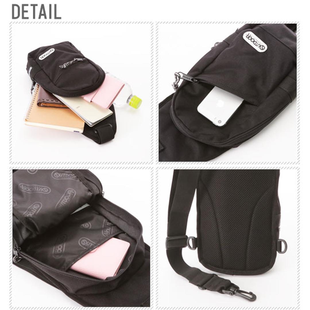 ボディバッグ アウトドアプロダクツ OUTDOOR PRODUCTS メンズ レディース ワンショルダーバッグ キッズ 通販 ショルダーバッグ ワンショルダー タテ型 軽量 小さめ 斜めがけ ショルダー 丈夫 コーデュラ 通気性 アウトドア バッグ od-62232 out62232 outdoor04 10.ブラック ・