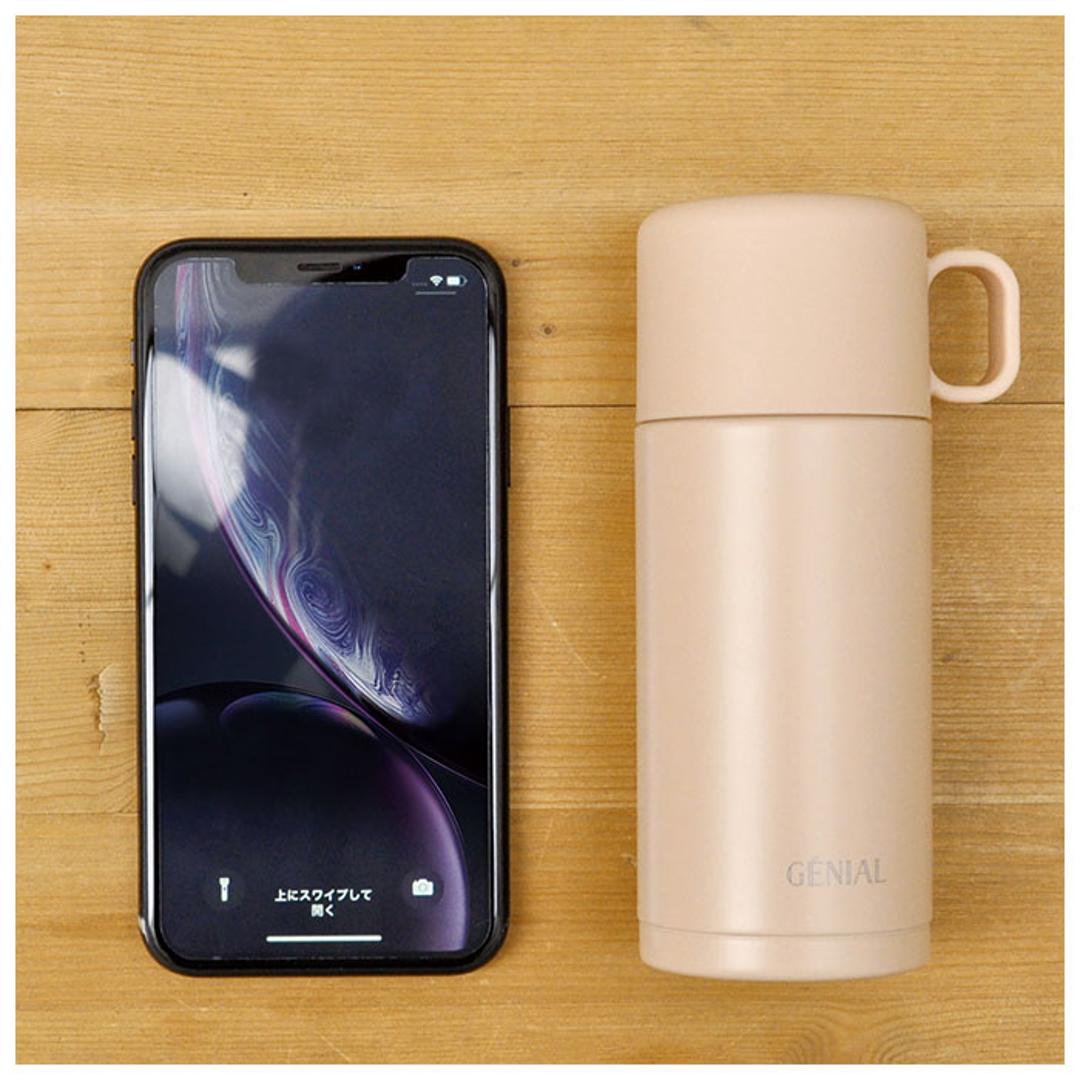 水筒 コップ付き 通販 保温 保冷 200ml 少量 マイボトル 直飲み マグボトル おしゃれ かわいい ミニボトル 小さめ 日用品 母の日 敬老の日 ギフト キッチン 雑貨 エクリュ ・