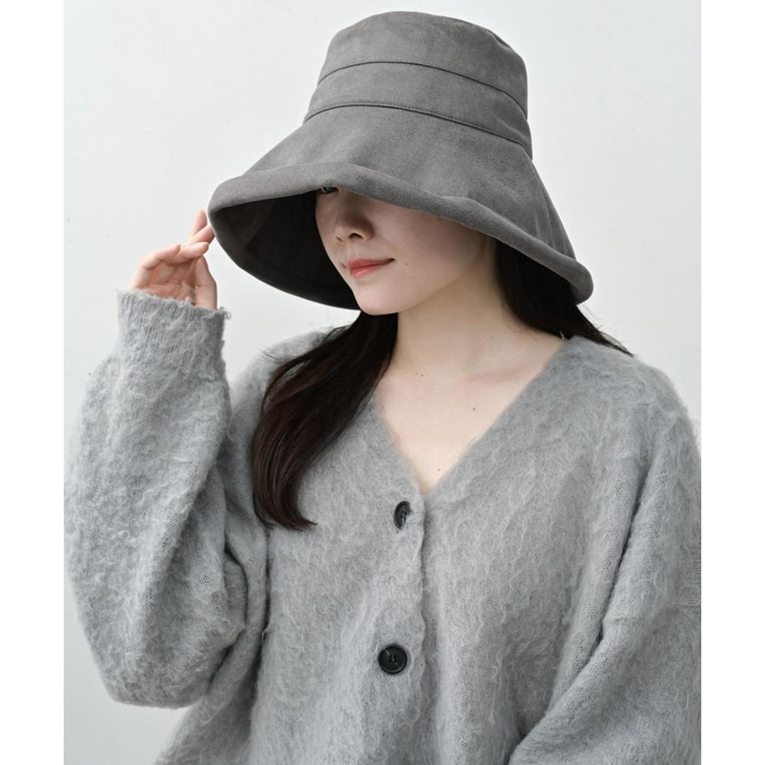 ハット レディース 大きめ 通販 つば広帽子 冬 洗える 帽子 つば広 ツバ広 秋冬 秋 折りたたみ たためる 抗菌 スエード調 日除け 日よけ きれいめ 女性 女の子 サイズ調整 554630 スエードカジュアルハット ハット帽子 レディース帽子 BE ・