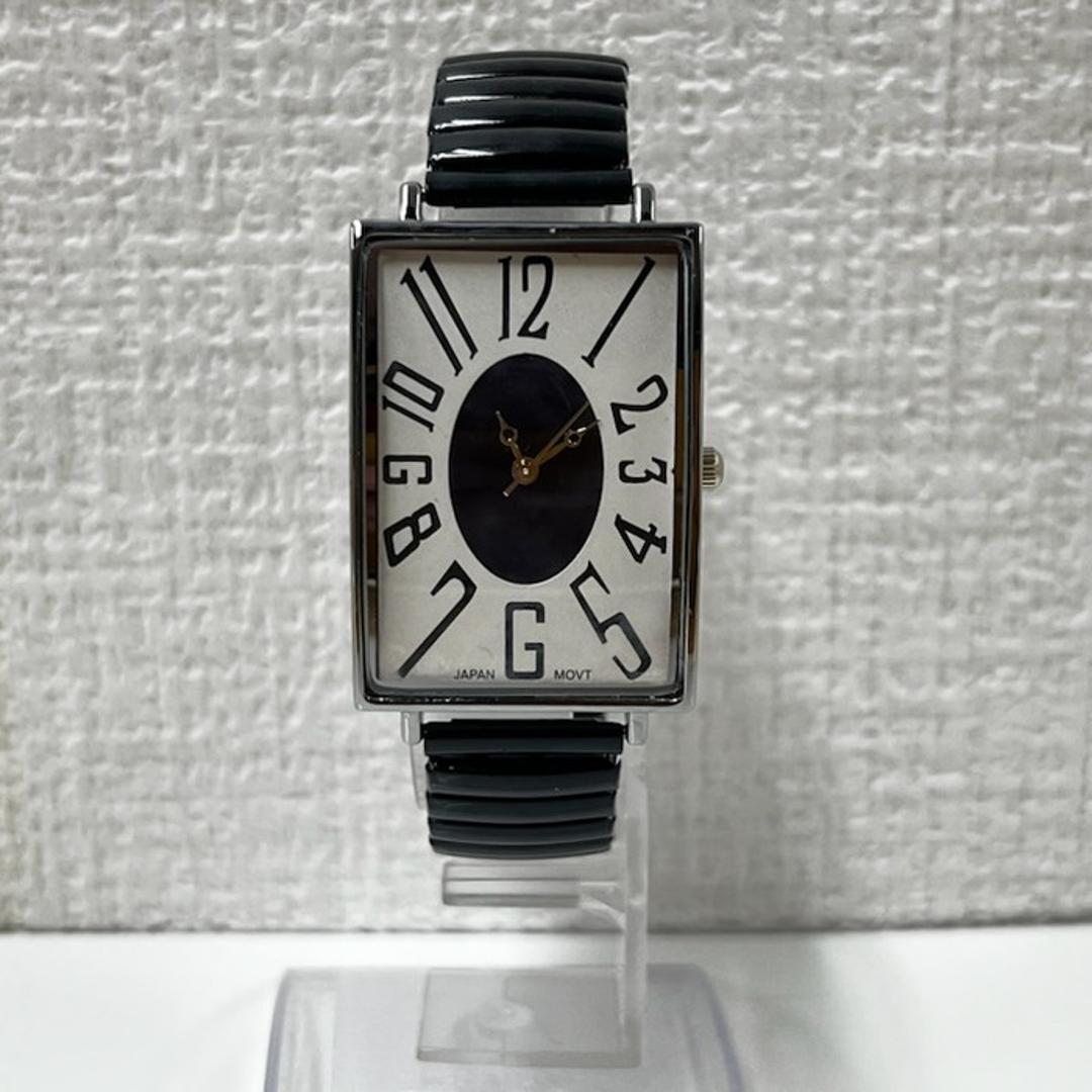 腕時計 レディース ジャバラ 通販 蛇腹腕時計レディース じゃばら 蛇腹 リストウォッチ アナログ 時計 レディース時計 四角 長方形 メンズ レディース腕時計 ジャバラ時計 おしゃれ オシャレ かわいい 可愛い ACONTeG アコンテジ L446SQ ブラック ・
