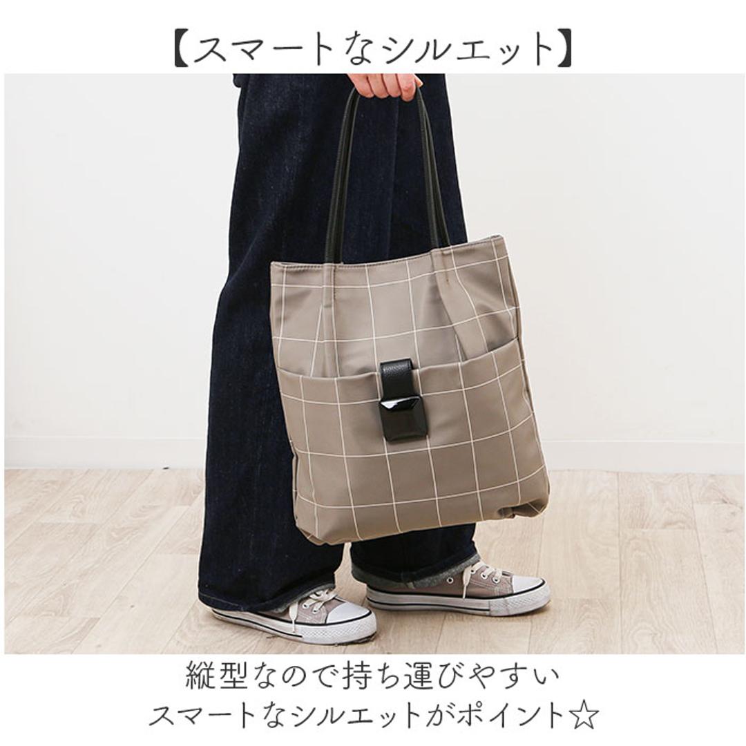 トートバッグ ナイロン レディース 通販 ショルダーバッグ 肩掛け ナイロントートバッグ ナイロンバッグ 大容量 バッグ かばん カバン ショルダーバック 通勤 通学 おしゃれ かわいい シンプル 女性 大人女子 カジュアル 旅行 お出掛け ギフト 贈り物 チェック柄ブラック ・