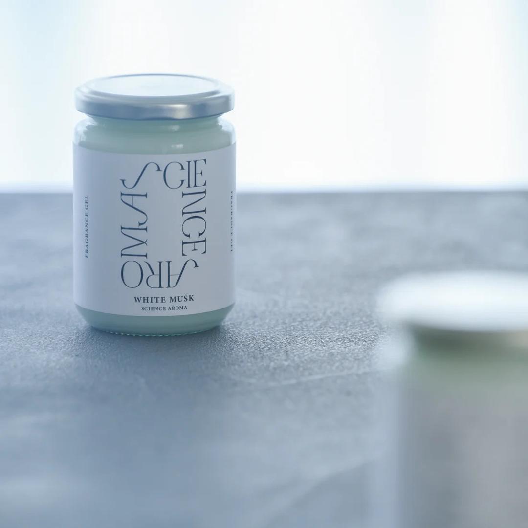サイエンスアロマ フレグランスジェル 通販 フレグランス ジェル ホワイトムスク 芳香剤 部屋 おしゃれ SCIENCE AROMA SAR0109 メンズ レディース 仕事 勉強 寝室 リビング 置き型 プレゼント プチギフト 新生活 日用消耗品 日用品雑貨 WHITEMUSK ・