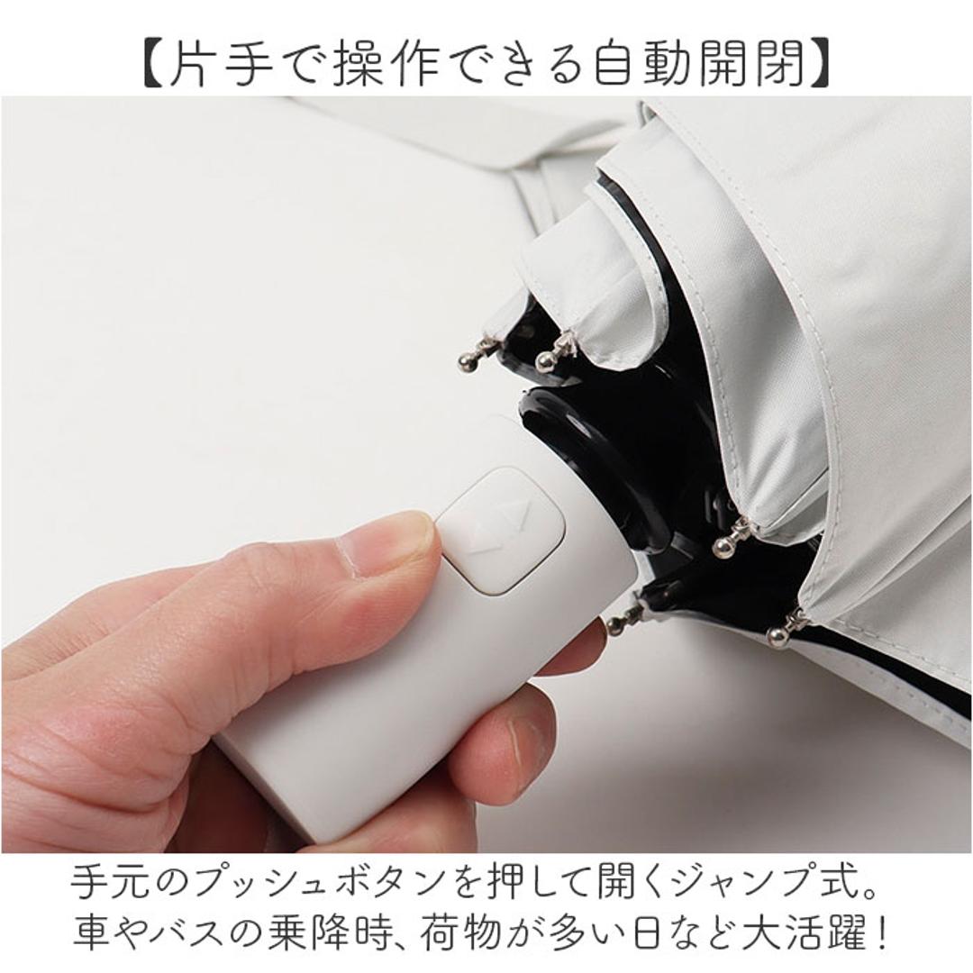 晴雨兼用折りたたみ傘 自動開閉 レディース 通販 折りたたみ日傘 晴雨兼用折り畳み傘 日傘 遮光100% UVカット UPF50+ 遮熱 撥水 軽量 軽い 53センチ 53cm おしゃれ 女性用 女性 シンプル 無地 バイカラー 通勤 通学 中谷 945-004 コットンピンク ・