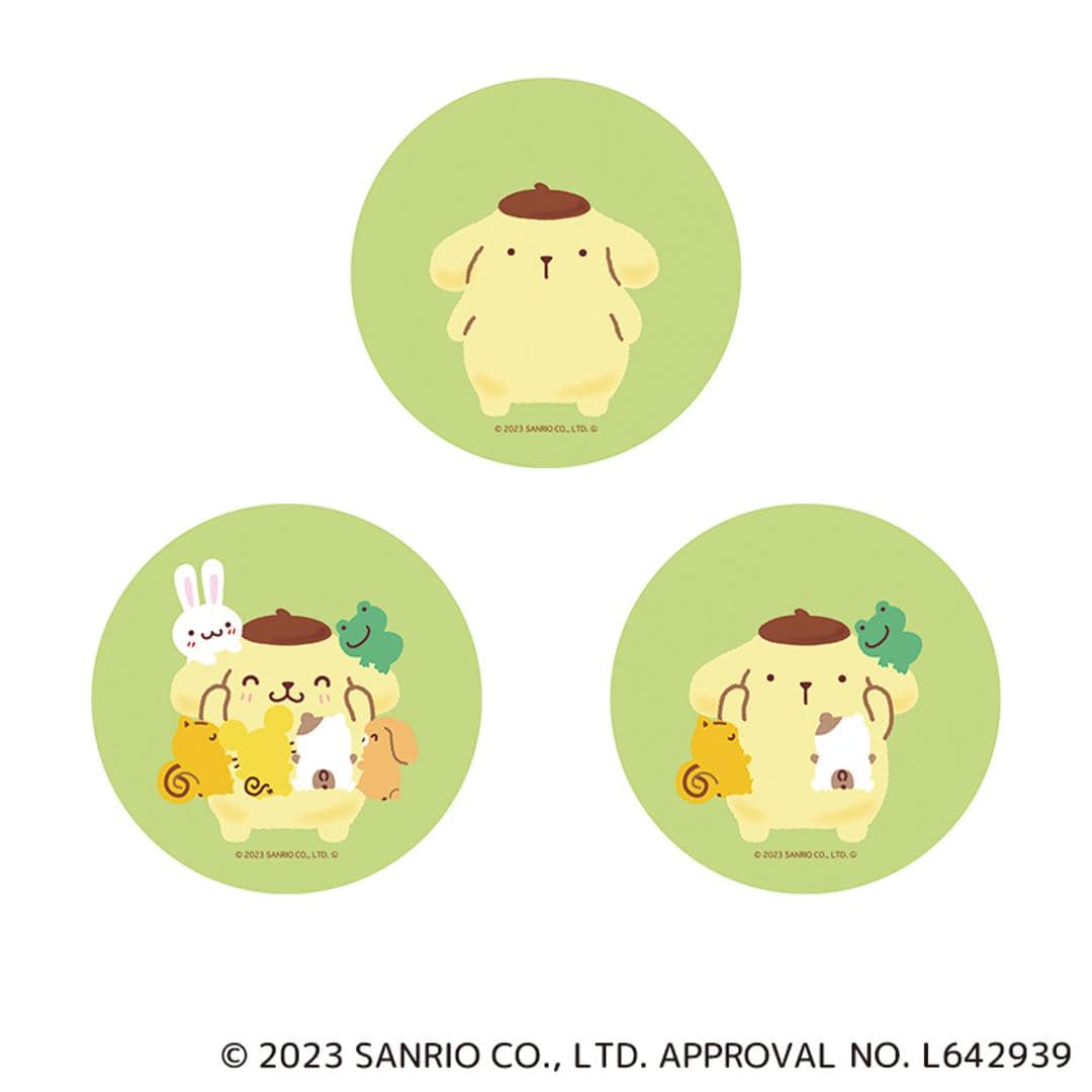 サンリオ ポムポムプリン グッズ 通販 POMPOMPURIN 缶バッジ まじかる百貨店缶バッジ 4947864049416 ポムポムプリン02 缶バッチ カンバッジ カンバッチ かわいい 可愛い 推しグッズ キャラクター レンチキュラー コレクション 推し活 ポムポムプリン ・