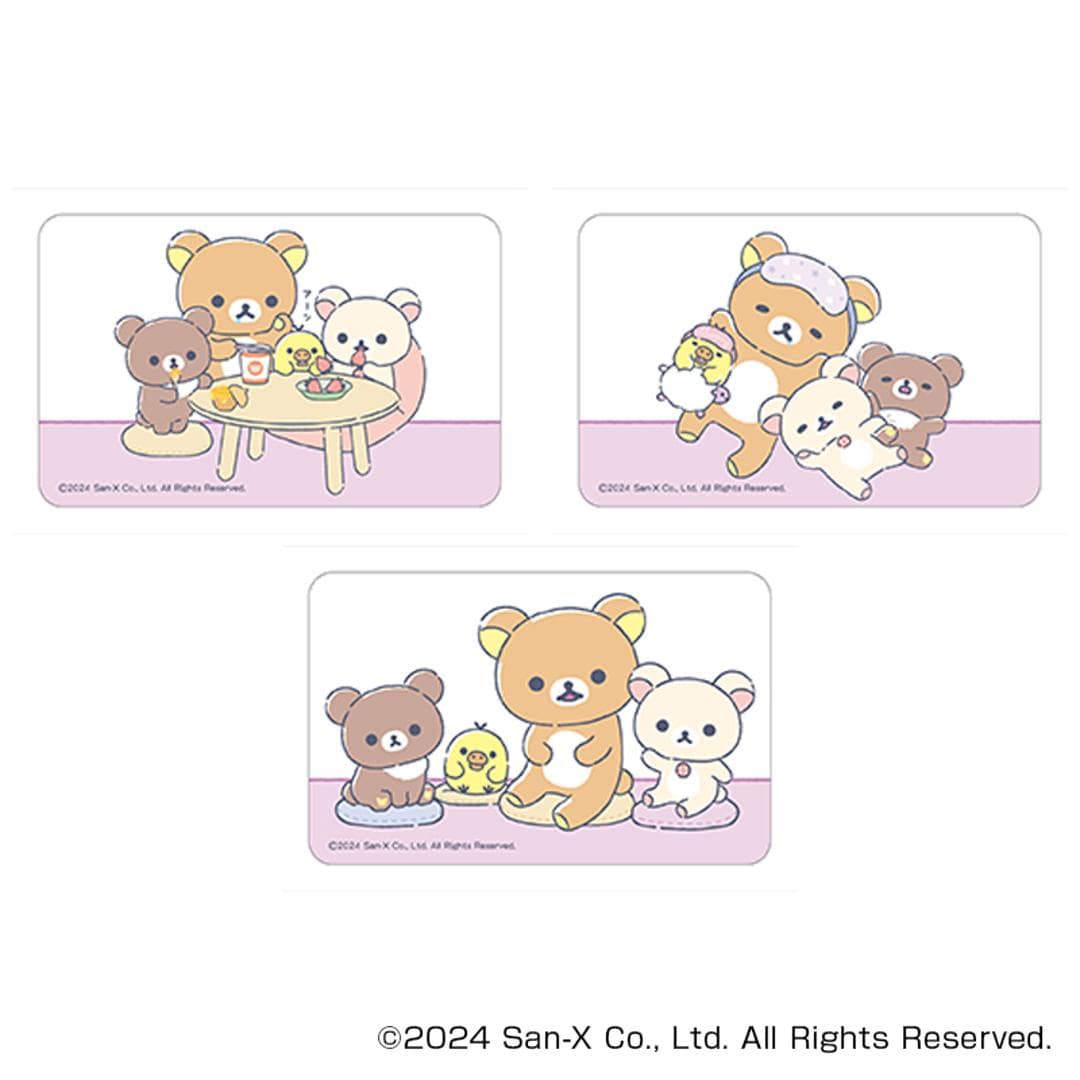 リラックマ グッズ 通販 Rilakkuma クリアカード まじかる百貨店クリアカード 4947864051853 リラックマ03 透明 スマホ裏 スマートフォン かわいい 可愛い カワイイ サンエックス キャラクターグッズ レンチキュラー コレクション リラックマ ・