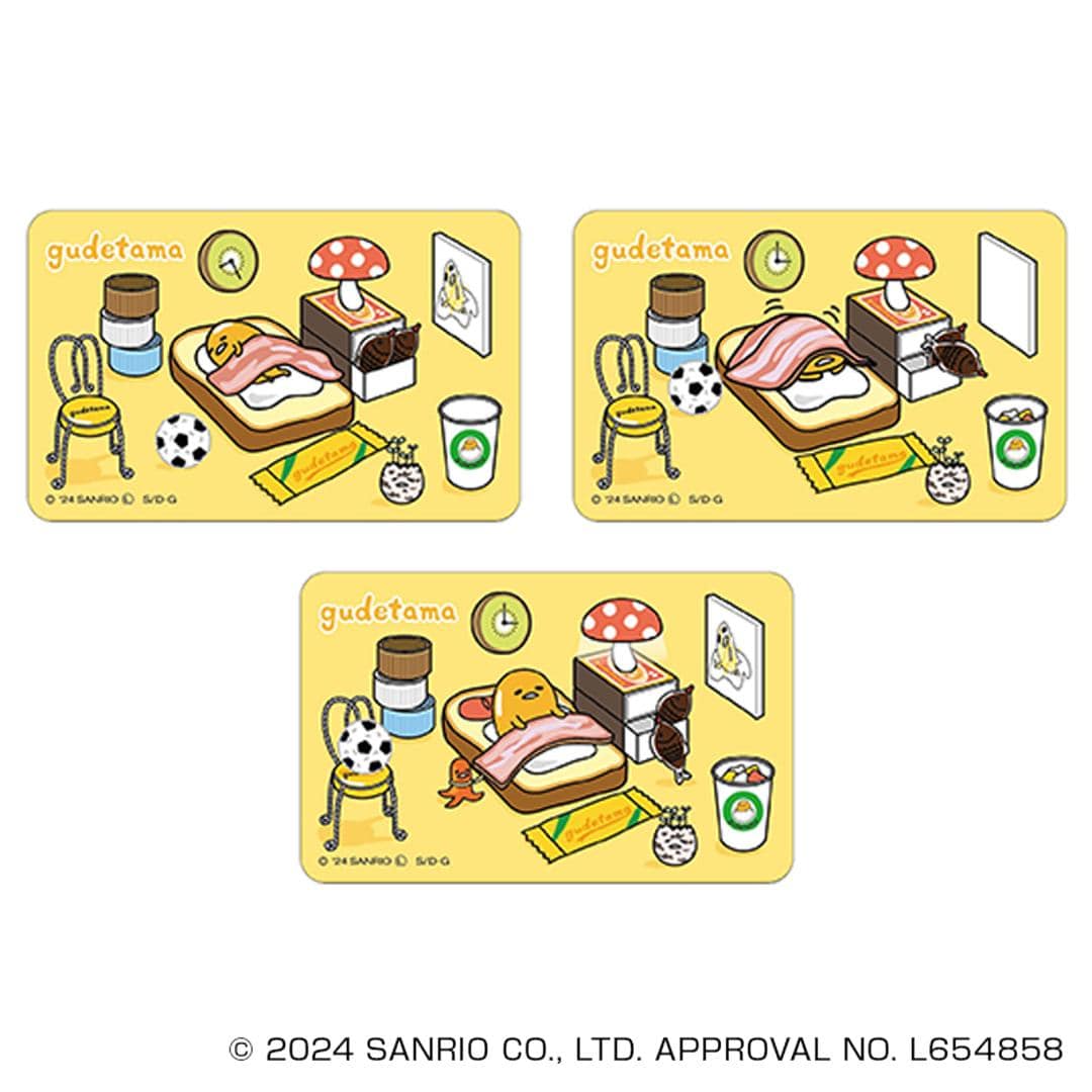 サンリオ ぐでたま グッズ 通販 GUDETAMA ステッカー まじかる百貨店ステッカー 4947864052591 ぐでたま01 スマホステッカー シール ステッカーシール かわいい 可愛い カワイイ キャラクター 推しグッズ レンチキュラー 推し活 ぐでたま ・