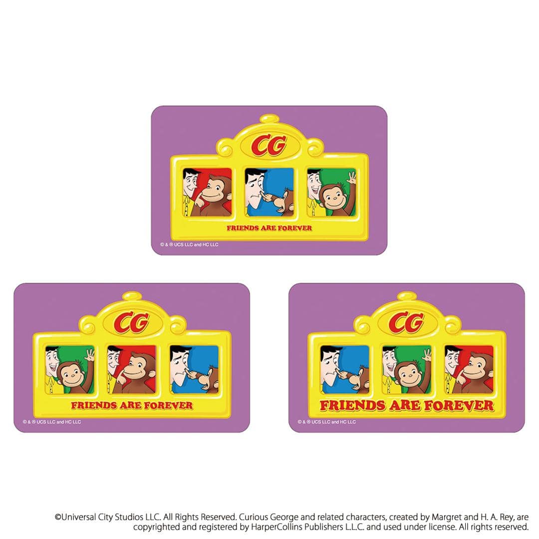 おさるのジョージ グッズ 通販 Curious George ステッカー まじかる百貨店ステッカー 4947864052829 おさるのジョージ10 シール ステッカーシール スマホ裏 絵本キャラクター かわいい 可愛い カワイイ おしゃれ レンチキュラー 文具 おさるのジョージ ・