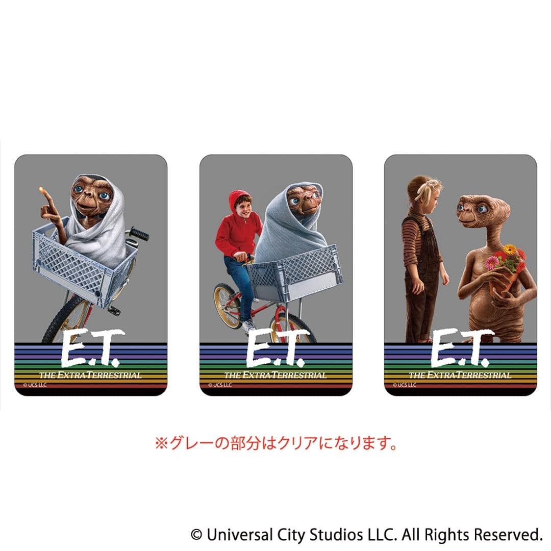 ET グッズ 通販 E.T. クリアカード まじかる百貨店クリアカード 4947864075606 the Extra Terrestrial04 スマホ 透明 カード 映画グッズ イーティー おしゃれ 推し活 キャラクター レンチキュラー コレクション ホビー E.T.4 ・