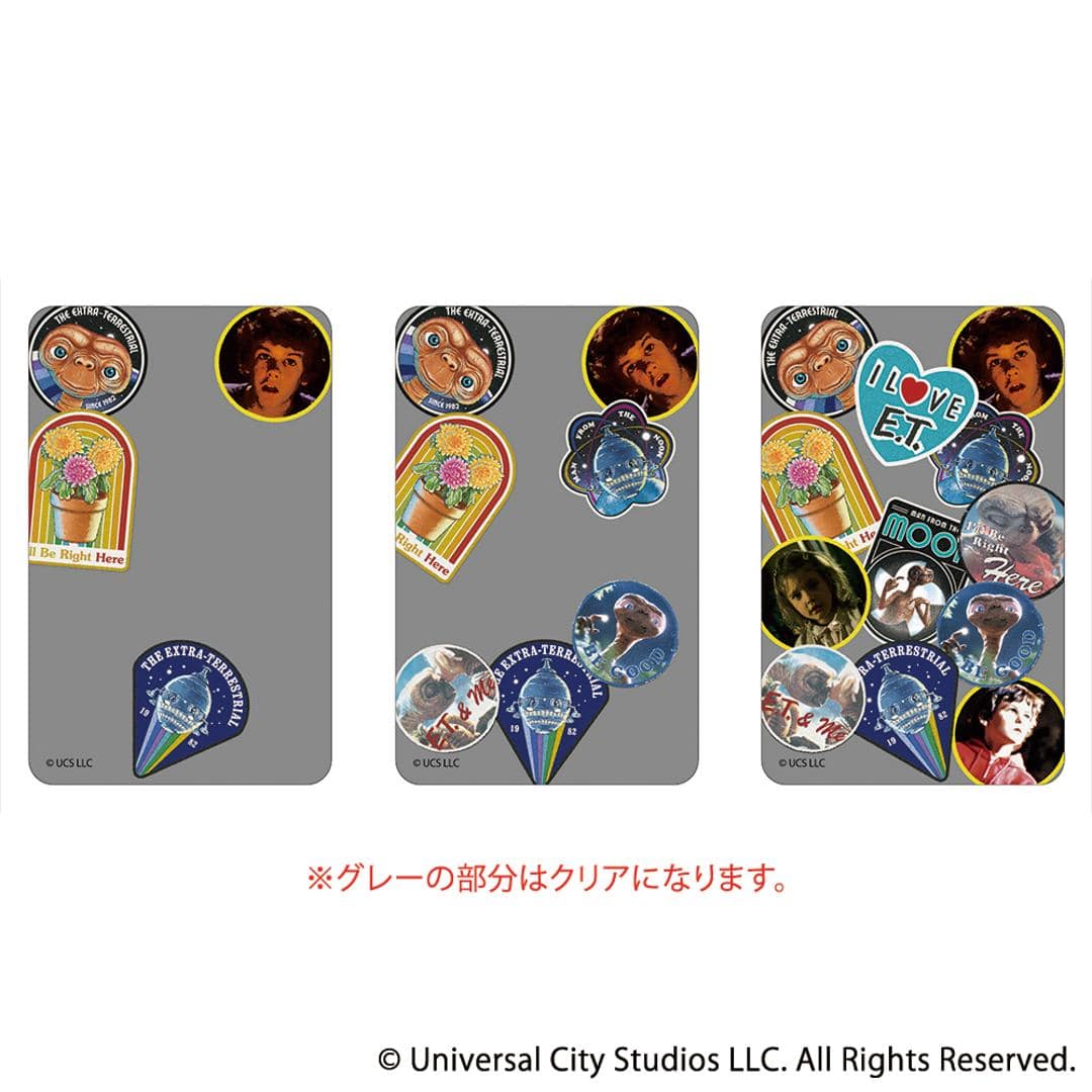 ET グッズ 通販 E.T. クリアカード まじかる百貨店クリアカード 4947864075613 the Extra Terrestrial05 スマホ 透明 カード 映画グッズ イーティー おしゃれ 推し活 キャラクター レンチキュラー コレクション ホビー E.T.5 ・