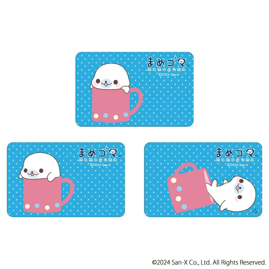 まめゴマ グッズ 通販 サンエックスレジェンド ステッカー まじかる百貨店ステッカー 4947864076436 まめゴマ01 スマホステッカー シール ステッカーシール キャラクター かわいい おしゃれ 可愛い カワイイ レンチキュラー まめゴマ ・