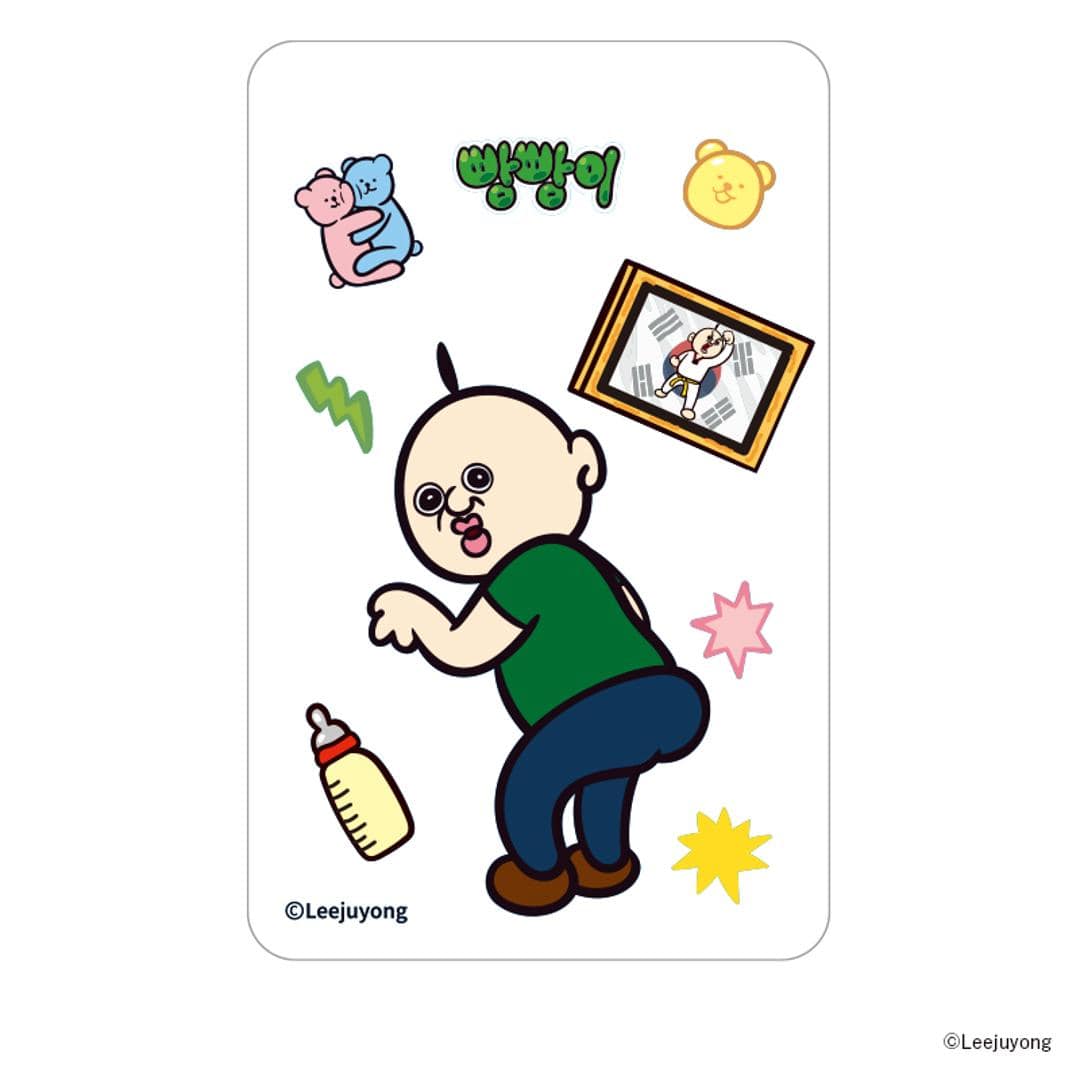 パンパンくんの日常 グッズ 通販 ぱんぱんくん 韓国 まじかる百貨店クリアカード 4947864071387 パンパンくん スマホ裏 スマートフォン 透明 カード かわいい 可愛い カワイイ キャラクター 推し活 推しグッズ レンチキュラー ホビー パンパンくんの日常 ・