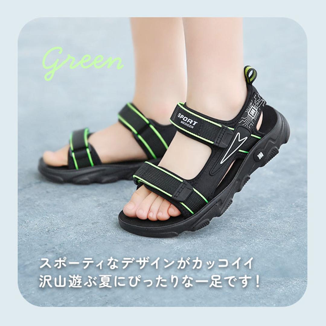 キッズ サンダル 男の子 通販 スポーツサンダル キッズサンダル シューズ 靴 くつ クツ スポサン 履きやすい おしゃれ 子供 子ども こども 男子 男児 子供用 子供靴 子供くつ ボーイズ 小学生 アウトドア 川遊び 水遊び 歩きやすい 夏 サマー ブラック×ブルー 【即日発送】28(17.5cm)