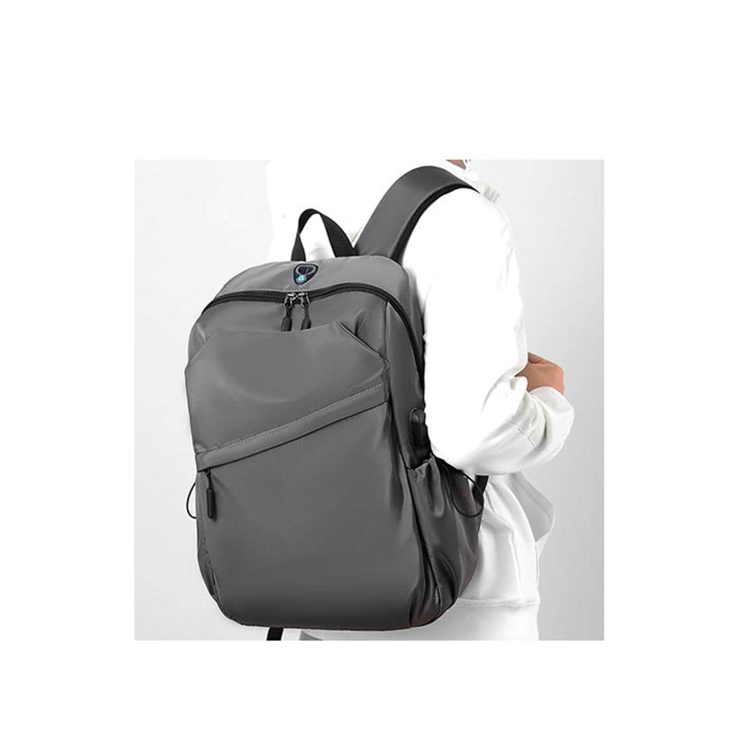 リュックサック メンズ 通販 リュック デイパック バックパック 大容量 ビジネス 通勤 男子 高校生 中学生 はっ水 PCバッグ カジュアル おしゃれ シンプル usb 旅行 トラベル ナイロン かっこいい カッコイイ メンズバッグ グレー ・