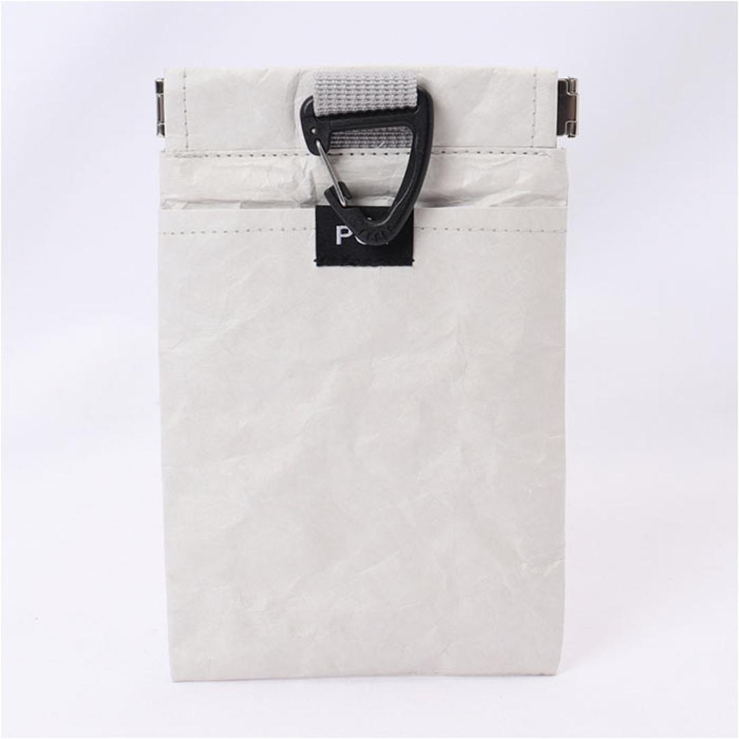 携帯 ゴミ箱 ポーチ 通販 トラッシュポーチ POY ポーイ 携帯用ゴミ箱 ゴミ袋 持ち運び ゴミ入れ ごみ入れ ミニゴミ箱 ミニごみ箱 ミニポーチ マルチケース 小物入れ 紙くず おしゃれ レジャー お出かけ ヘミングス アウトドア 01.GREIGE ・