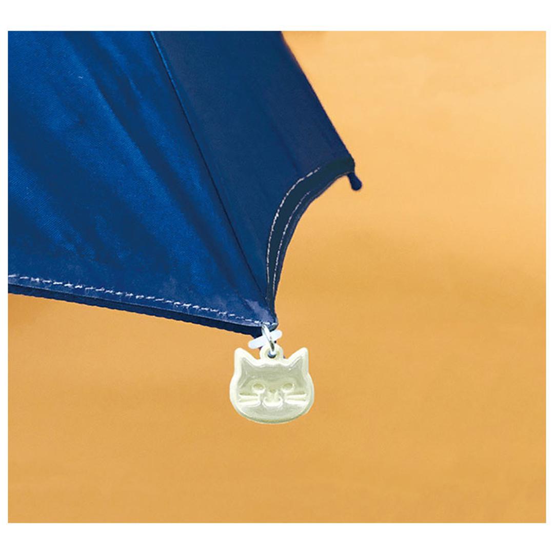 リフレクター キーホルダー 車のライト 反射 通販 傘 アンブレラマーカー リフレクターチャームセット チャーム 交通安全 目印 取り付け 簡単 夜道も安全 かさ カサ かわいい ブランド DECOLE デコレ デコレ雑貨 便利 便利グッズ ネコ ・