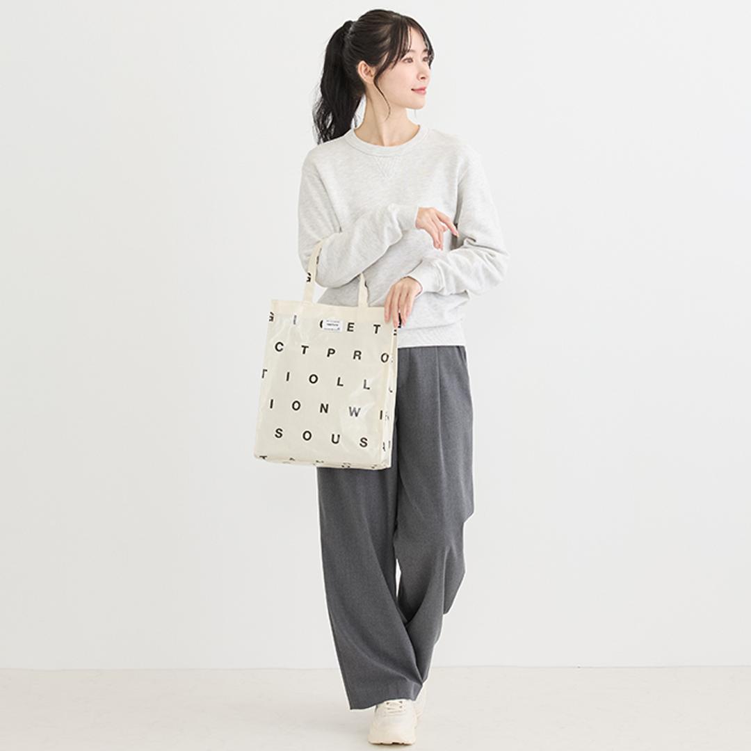 トートバッグ EU.アーキャトル 通販 レディース おしゃれ ハンドバッグ A4 手提げかばん ROOTOTE ルートート バッグ バック 大きめ 大容量 ラミネート加工 マチあり かわいい 通勤 通学 ナチュラル カジュアル レッスンバッグ サブバッグ Letters ・
