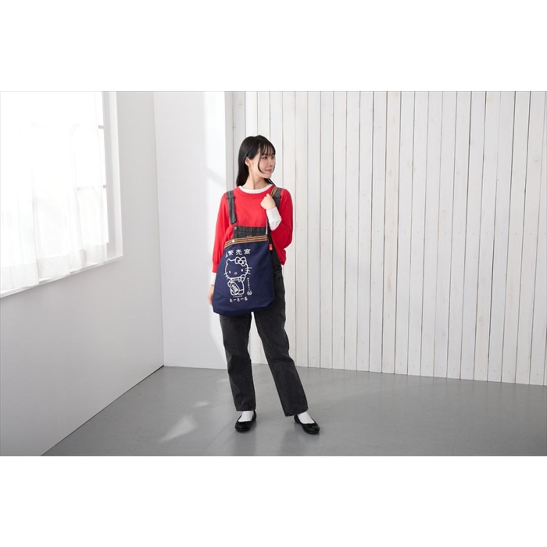 ROOTOTE ルートート トートバッグ 8495 通販 トートバック ショルダーバッグ 斜め掛けバッグ 斜めがけバック サンリオ ハローキティ A4 Hello Kitty TALL トール 肩掛け 縦型 縦長 キャラクター 和風 和柄 レディースバッグ 商売繁盛 ・