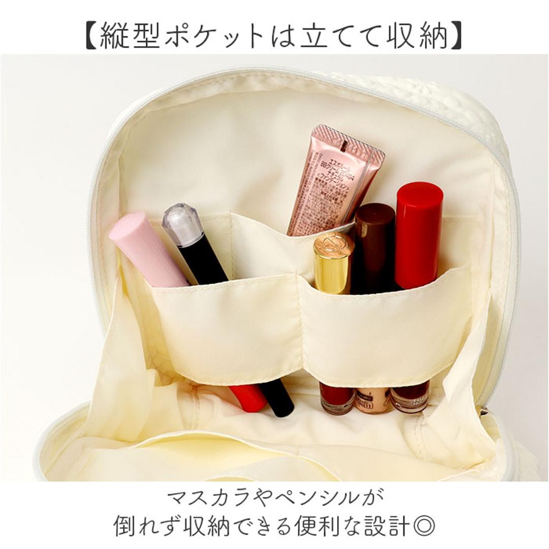 スクエアポーチ おしゃれ 通販 小物入れ 化粧ポーチ メイクポーチ コスメポーチ トラベルポーチ ポーチ 持ち運び コンパクト 収納 整理 レディース 女性 カジュアル かわいい オシャレ 可愛い 小物収納 旅行 トラベル ギフト 贈り物 フロルシックベージュ ・