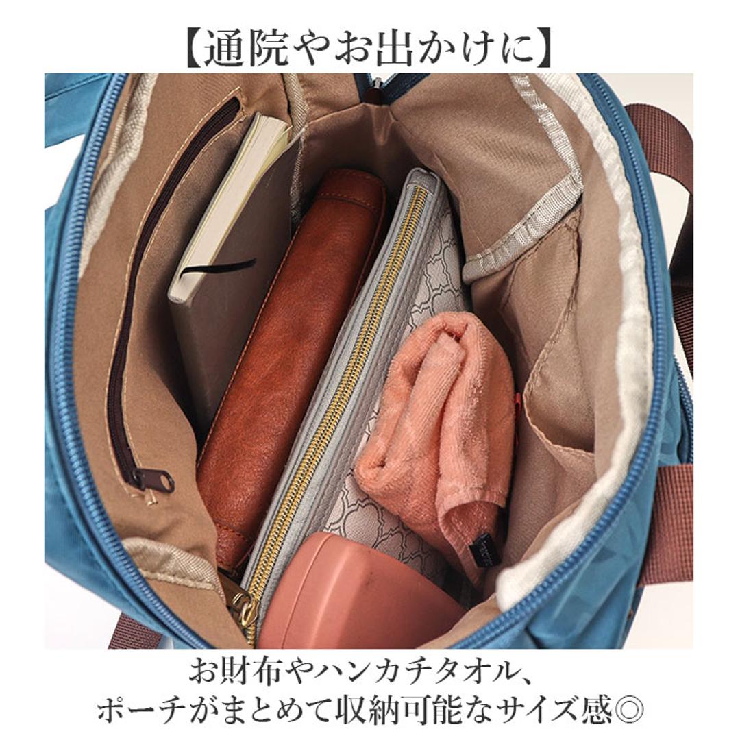 シニア リュック レディース 通販 リュックサック おしゃれ デイパック レディースリュック シニアリュックサック レディースバッグリュック バッグ バック 軽い 軽量 持ち手 ポリエステル ファスナー かわいい 可愛い 70代 60代 祖母 高齢者 敬老の日 ブラック ・