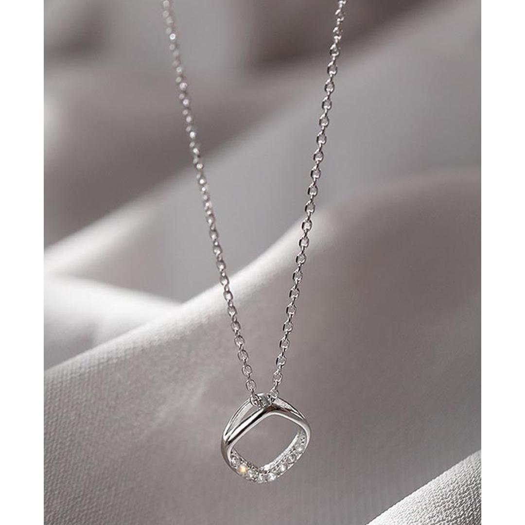 ネックレス レディース 通販 ダイヤモンドハーツ nec-0120 Diamond Hearts アクセサリー ビジューネックレス 女性 誕生日 彼女 シンプル おしゃれ かわいい ギフト プレゼント カジュアル プチプラ 10代 20代 30代 シルバー ・