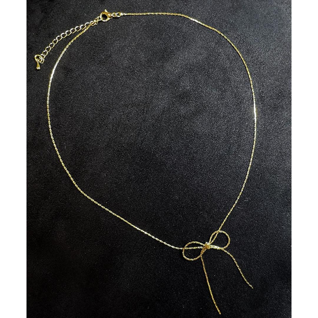 ネックレス レディース シンプル 通販 ダイヤモンドハーツ nec-0350 Diamond Hearts アクセサリー リボン 女性 細い 首輪 おしゃれ かわいい 大人 上品 ギフト プレゼント ブランド 彼女 中学生 高校生 大学生 10代 20代 30代 シルバー ・