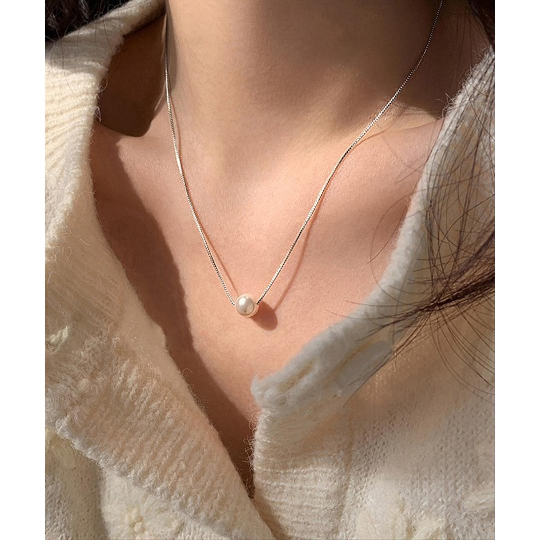 パール ネックレス 一粒 通販 ペンダント 首飾り ジュエリー アクセサリー レディース フォーマル かわいい おしゃれ 可愛い オシャレ 大人っぽい 上品 シルバー 一粒パールネックレス nec-0530 ダイヤモンドハーツ Diamond Hearts シルバー SMALL