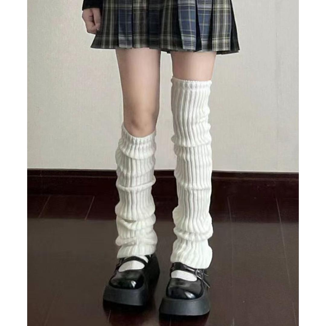 レッグウォーマー ロング 通販 ニットレッグウォーマー レッグ ウォーマー レッグウオーマー レッグウェア 足首ウォーマー ニット ロング丈 diamond hearts ダイヤモンドハーツ レディース 靴下 ソックス ルーズソックス 防寒 秋冬 冷え対策 ブラック ・