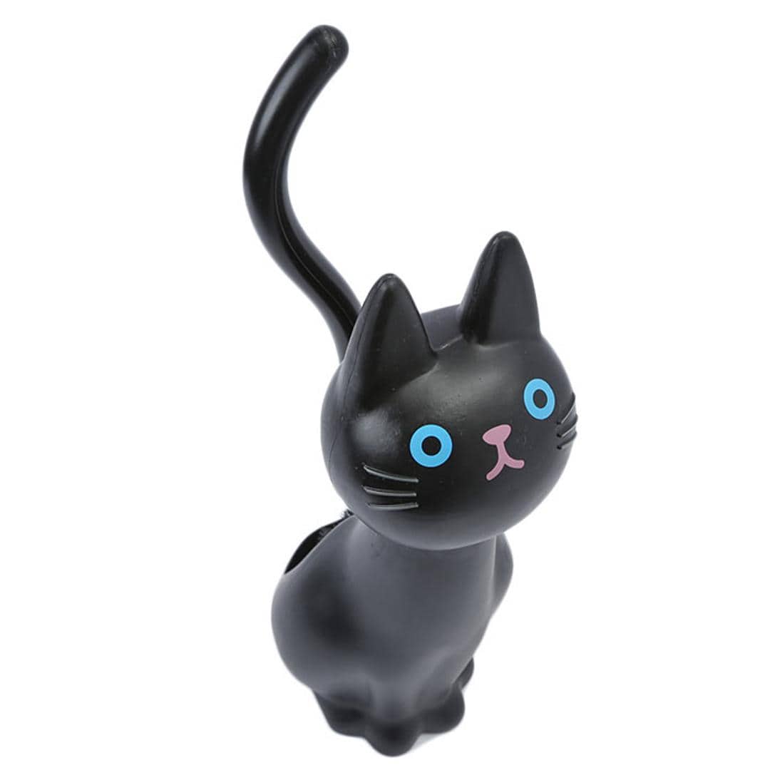 トイレブラシ かわいい 通販 おしゃれ コンパクト ポット セット 収納 トイレ掃除 ブラシ 猫グッズ 雑貨 ネコ ねこ ケースセット 掃除用品 猫雑貨 黒猫 ねこのしっぽの物語 ME3713.クロ ・