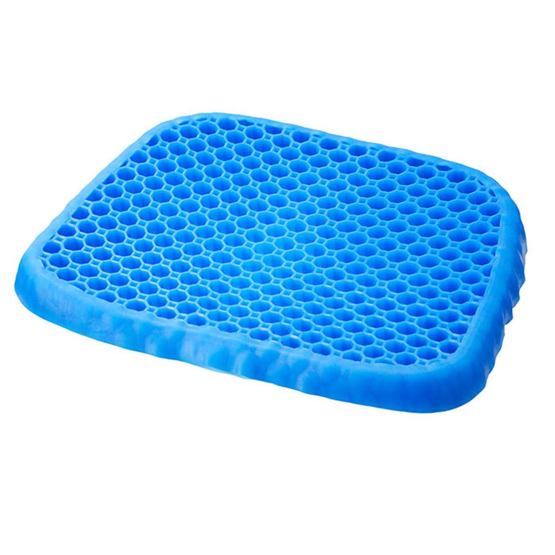 ゲルマット 通販 クッション マット ハニカム構造 体圧分散 ゲル 快適 疲れにくい 取り外し可能 カバー付き 滑り止め 蒸れにくい デスクワーク 在宅勤務 長時間 座り仕事 ブラック ・