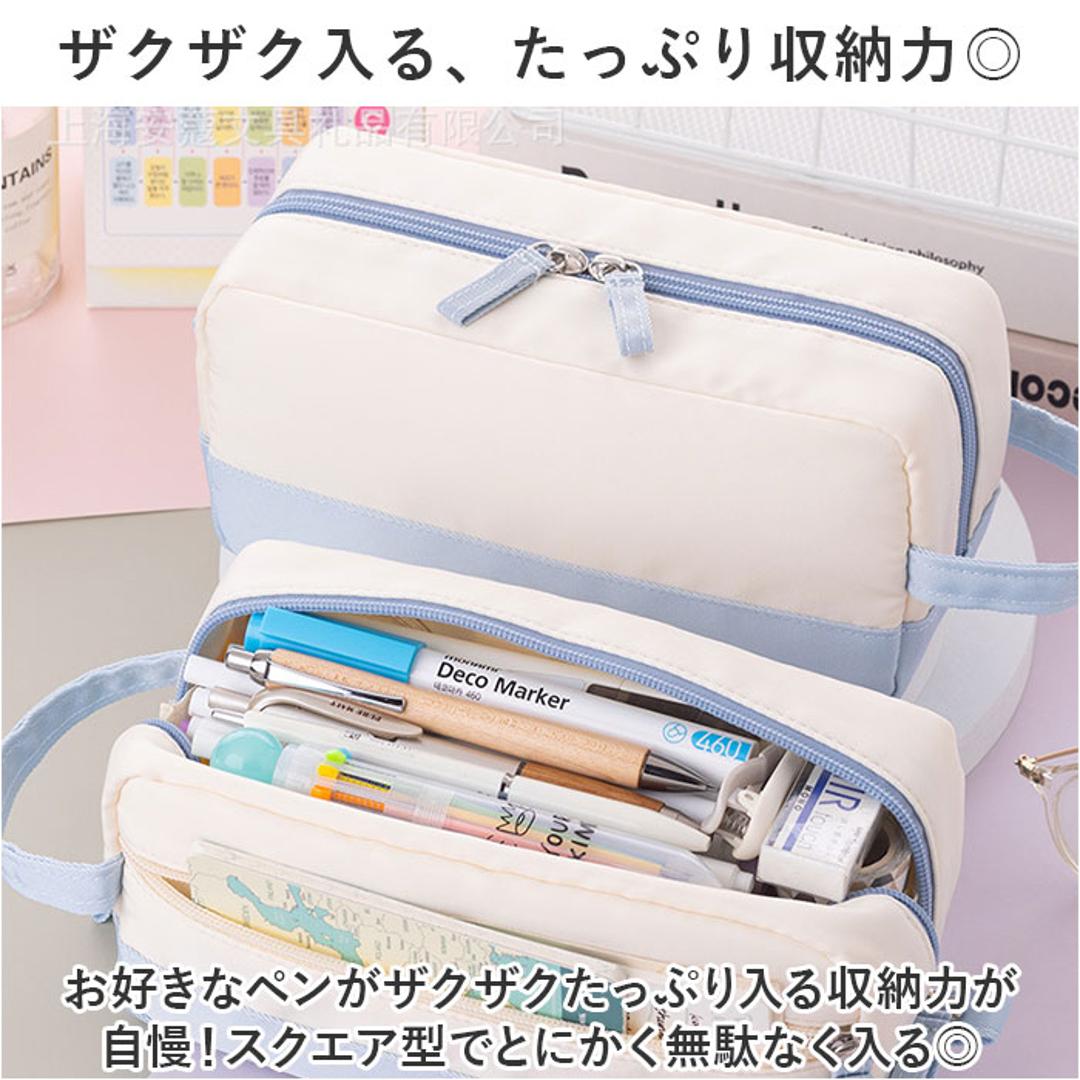 ペンケース 大容量 大人 通販 筆箱 ふでばこ 筆入れ ペン入れ ペンポーチ ケース ポーチ 小物入れ 化粧品収納 常用薬収納 化粧品入れ 常用薬入れ 化粧ポーチ 収納 文房具 筆記用具 おしゃれ かわいい 可愛い ギフト ブラック ・