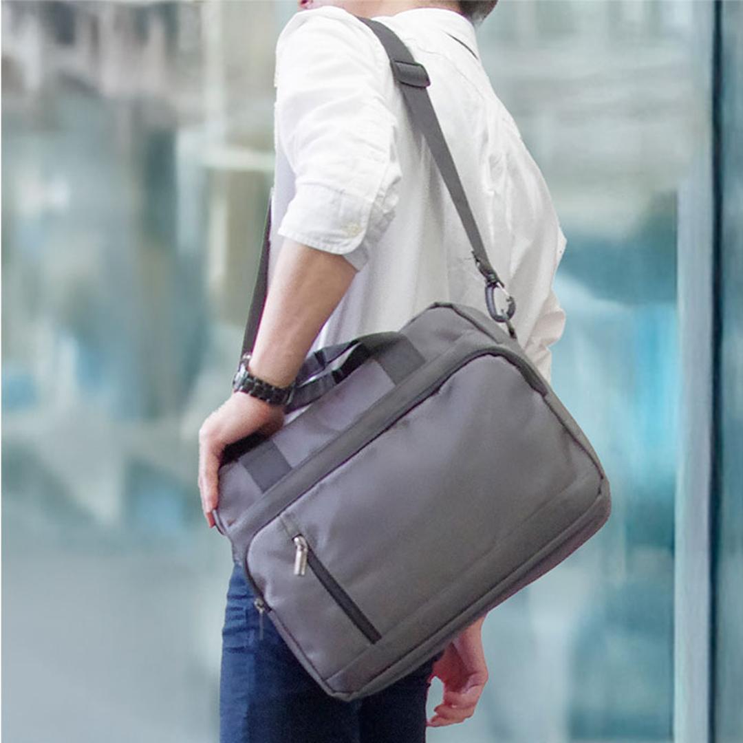 ショルダーバッグ トート 2WAY メンズ 通販 ショルダーバック ショルダー 斜めかけ トートバッグ トートバック 手提げ カジュアルバッグ カジュアルバック クッション材 PC シンプル 無地 通勤 通学 ビジネス 仕事 男女兼用 営業 出張 ブラック ・