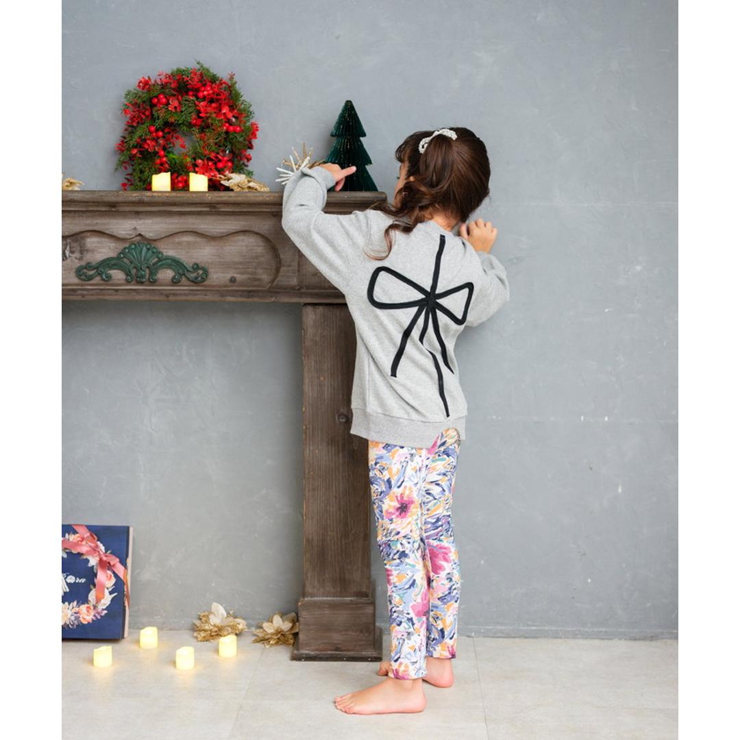 Rora 子供服 レギンス 通販 アザレア スパッツ パンツ ズボン 花柄 女の子 女子 子供 こども 子ども 10分丈 十分丈 通園 通学 幼稚園 かわいい おしゃれ カジュアル 春 夏 秋 冬 動きやすい ボトムス 子ども服 レッグウェア キッズファッション 花柄.パープル 110cm